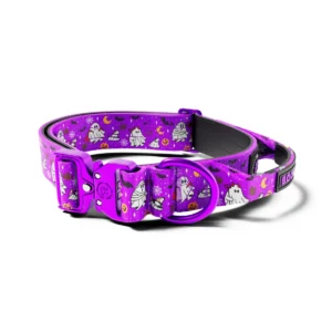 Collier Halloween Violet pour Chien 4 cm Lighter Combat® BooBillows – BullyBillows