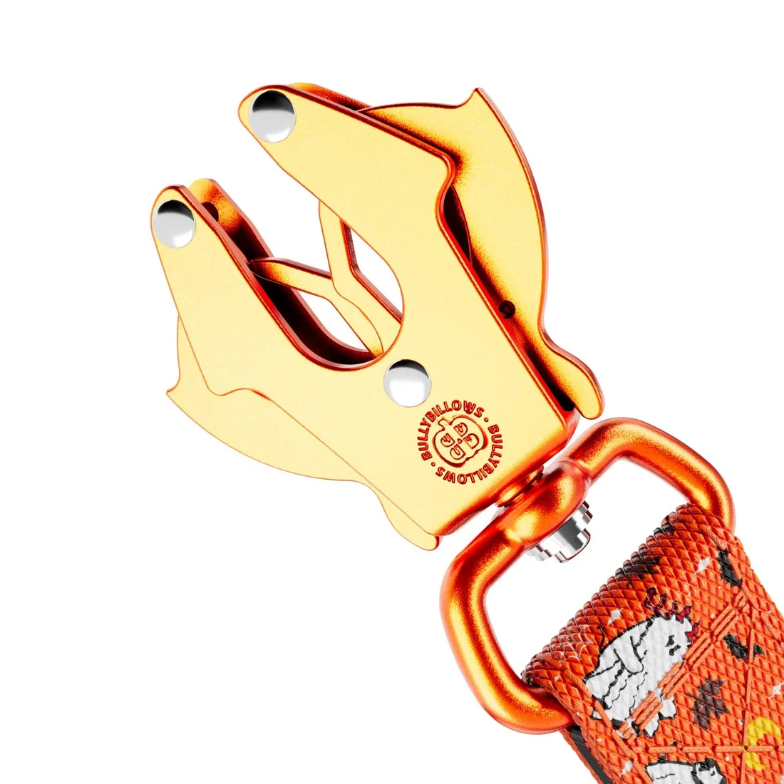 Laisse Halloween Orange pour Chien 1,2 m Lighter Swivel Combat® BooBillows – BullyBillows – Image 2