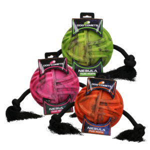 Balle avec Corde Traversante Nebula Tug Rope 18 cm – Dog Comets